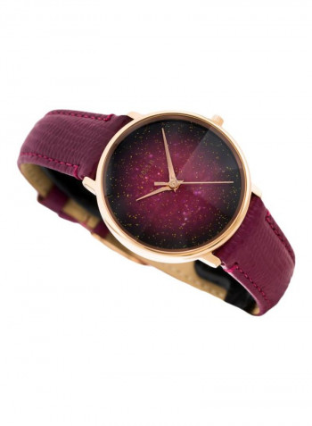 Women's Prismatic Galaxy Three-Hand Leather Analog Watch ES4731