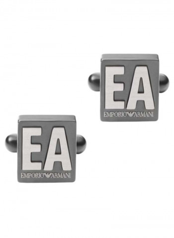 2-Piece Essential Logo Detail Cufflink Set