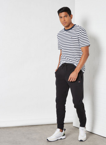 Basic Double Knit Sweatpants Black