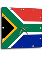Flag of South Africa Wall Clock Multicolour 15x15inch