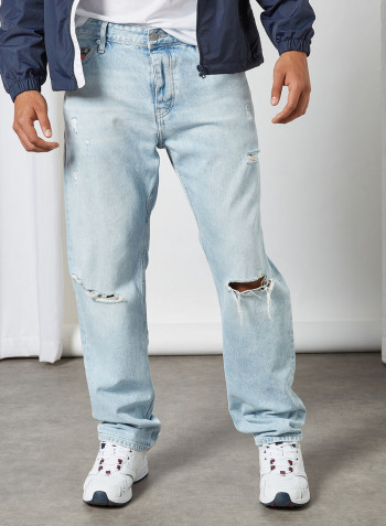 Ethan Relaxed Distressed Jeans Save Sp Lb Rgd Spr Destr