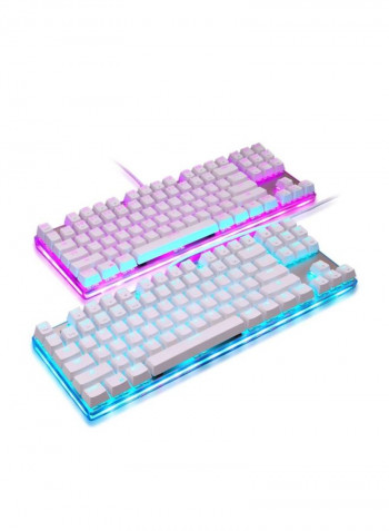 Mechanical Wireless Gaming Keyboard With Backlit White