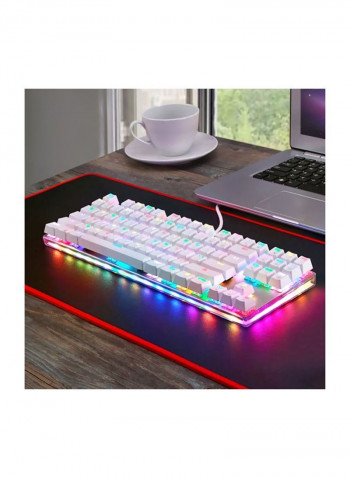 Mechanical Wireless Gaming Keyboard With Backlit White
