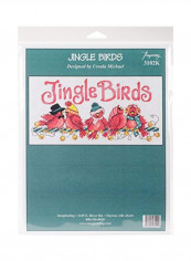14-Piece Jingle Birds Cross Stitch Kit Red/Grey/White reviews 14-Piece Jingle Birds Cross Stitch Kit Red/Grey/White
