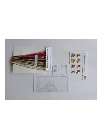 16 Counted Stitch Kit Grey/White/Brown