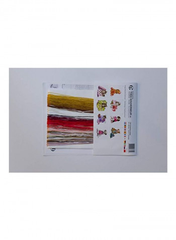 Puppy on Aida Counted Cross Stitch Kit Brown/White/Red