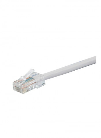 24AWG ZerobootCat6 Ethernet Patch Cable 100feet White