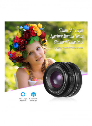 F/2.0 Usm Large Aperture Black/White