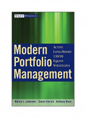 Modern Portfolio Management: Active Long/short 130/30 Equity Strategies Hardcover