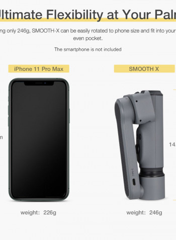 Portable Handheld Smartphone Stabilizer Grey