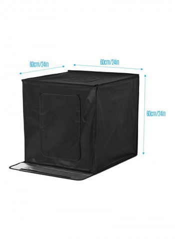 Foldable Photo Studio Shooting Tent Kit Black