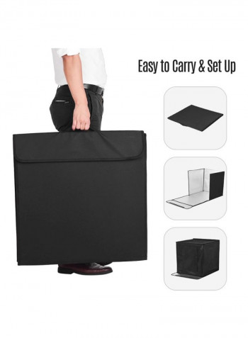 Foldable Photo Studio Shooting Tent Kit Black