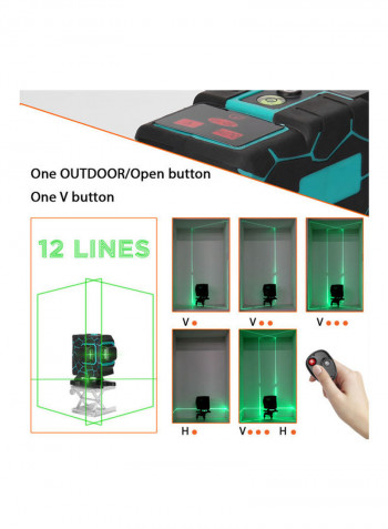 Multi Functional 3D Laser Level Set Multicolour