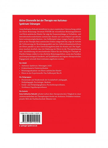 Aktive Elternrolle Bei Der Therapie Von Autismus-Spektrum-Störungen Paperback