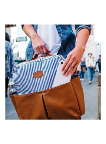 Stripe Design Diaper Backpack