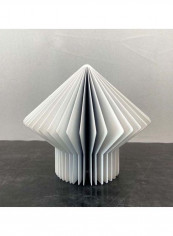 Geometric Origami Decorative Ornament White 200x200x165millimeter