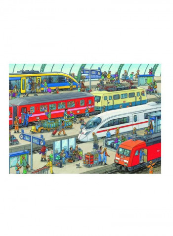 60-Piece Railway Station Jigsaw Puzzle Set