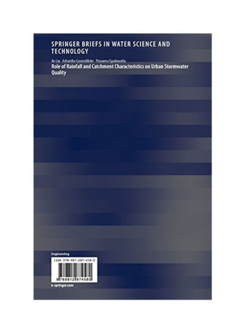 Role Of Rainfall And Catchment Characteristics On Urban Stormwater Quality Paperback