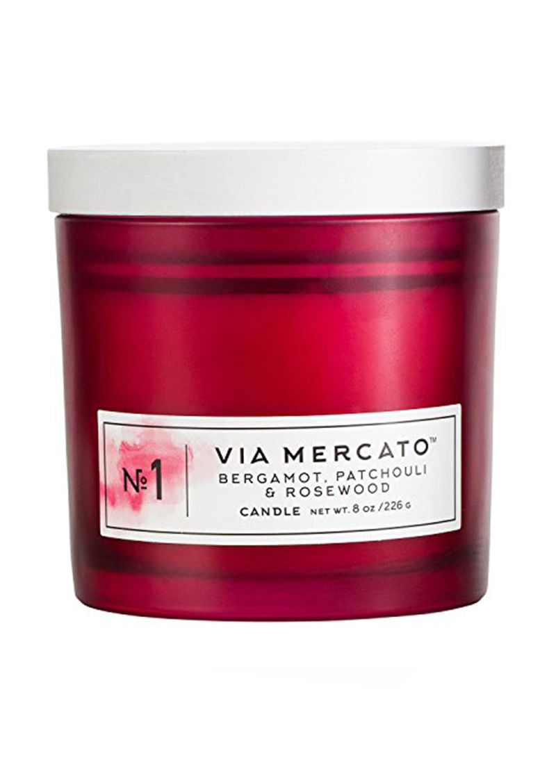 Single Wick Fragrant Candle Red 8ounce