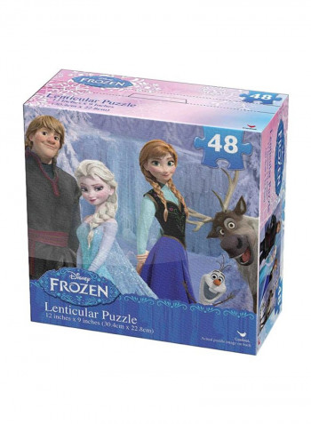 48-Piece Frozen Lenticular Puzzle Set
