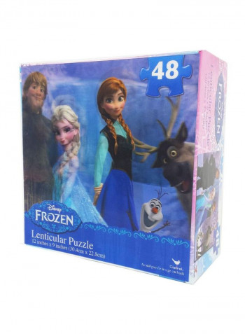 48-Piece Frozen Lenticular Puzzle Set