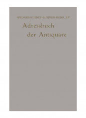 Adressbuch der Antiquare Paperback