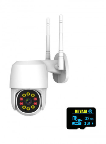 720P Wireless Speed Dome CCTV IR Camera White/Black
