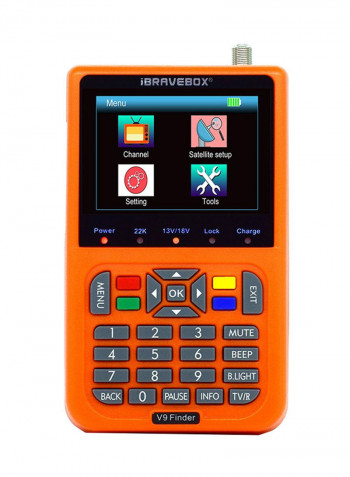 V9 Finder Digital Satellite Finder Orange 6.10 x 3.74 x 1.77inch