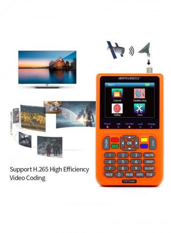 V9 Finder Digital Satellite Finder Orange 6.10 x 3.74 x 1.77inch