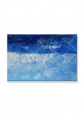 Abstract Painting Wall Art Canvas Blue 60x40centimeter