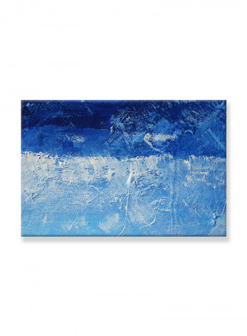 Abstract Painting Wall Art Canvas Blue 60x40centimeter