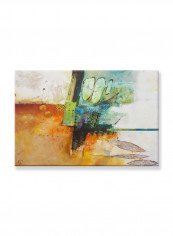 Abstract Painting Wall Art Canvas Brown 60x40centimeter