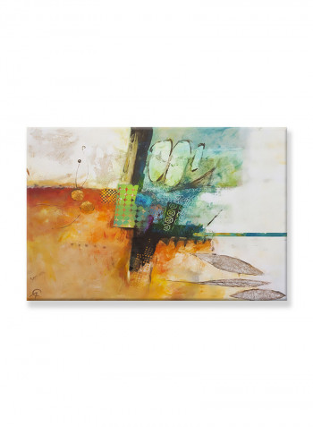 Abstract Painting Wall Art Canvas Brown 60x40centimeter