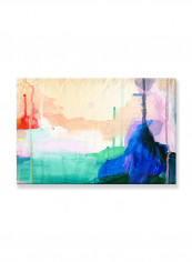 Abstract Painting Wall Art Canvas White 60x40centimeter