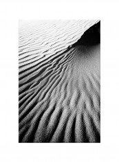 Desert And Sand On Canvas Painting Black /White 40x60centimeter