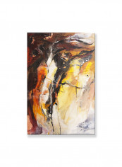 Abstract Painting Wall Art Canvas Orange 40x60centimeter