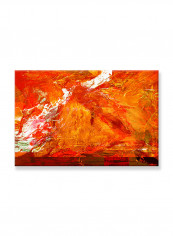Abstract Painting Wall Art Canvas Orange 60x40centimeter