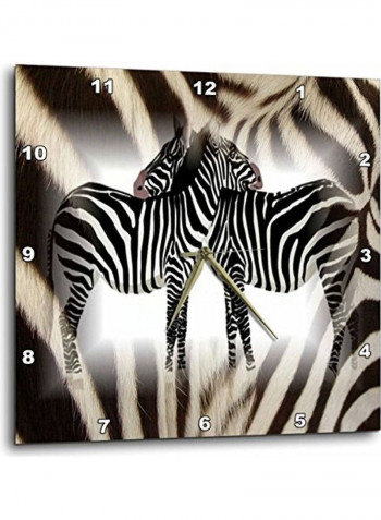 Decorative Printed Wall Clock Multicolour 15x15inch