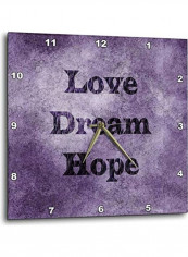 Printed Wall Clock Purple 10x10inch