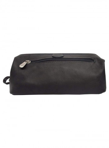 Deluxe Top Frame Cosmetic Travelling Case Black