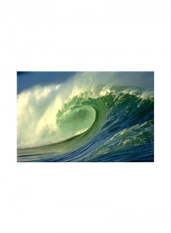 The Ocean Wave On Canvas Painting Blue 60x40centimeter