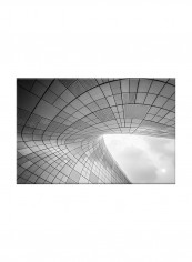 Architecture Of Construction On Canvas Painting Black /White 60x40centimeter