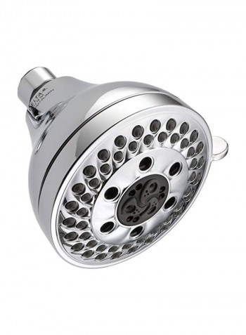 5-Setting H2OKinetic Shower Head Silver/Black 5.25inch