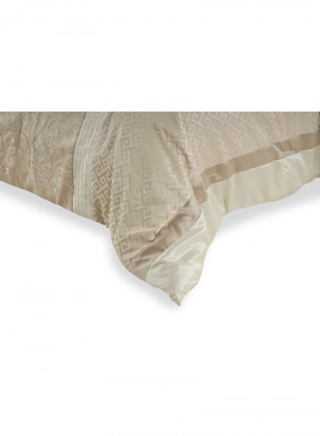 7-Piece Alanis Comforter Set Polyester Gold 240 x 260cm