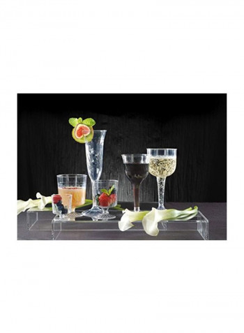 96-Piece Crystal Glass Set Clear 5ounce