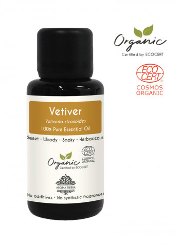 Organic Vetiver Essential Oil 30ml
