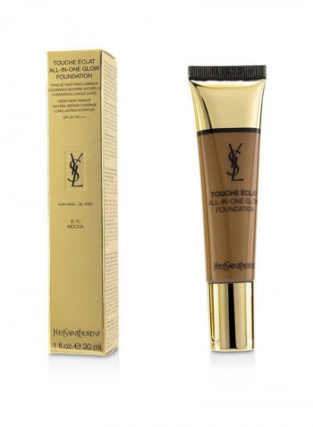 Touche Eclat All In One Glow Foundation SPF23 B70 Mocha