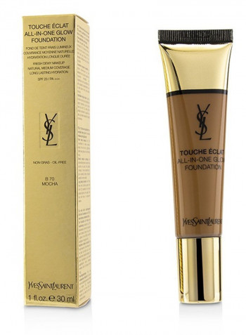 Touche Eclat All In One Glow Foundation SPF23 B70 Mocha