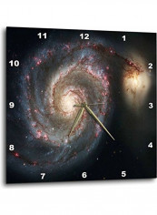 Whirlpool Galaxy M51 Messier Wall Clock Multicolour 15x15inch