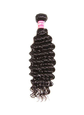 10A Brazilian Long Curly Hair Extension Black 18inch